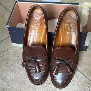 Ralph Lauren dark brown calf flannery tassel loafer